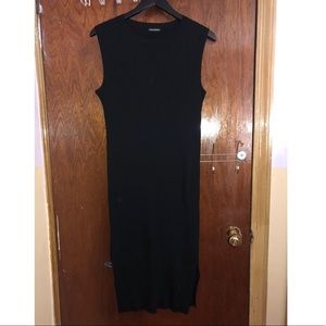 Club Monaco Black maxi dress w/ slits on the sides